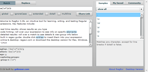 RegExr Best Online Regular Expressions Tester Validator RegExr Best Online Regular Expressions Tester Validator