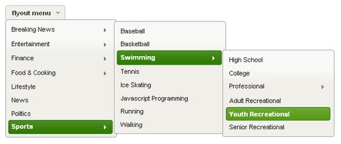 jQuery iPod Style Menu System